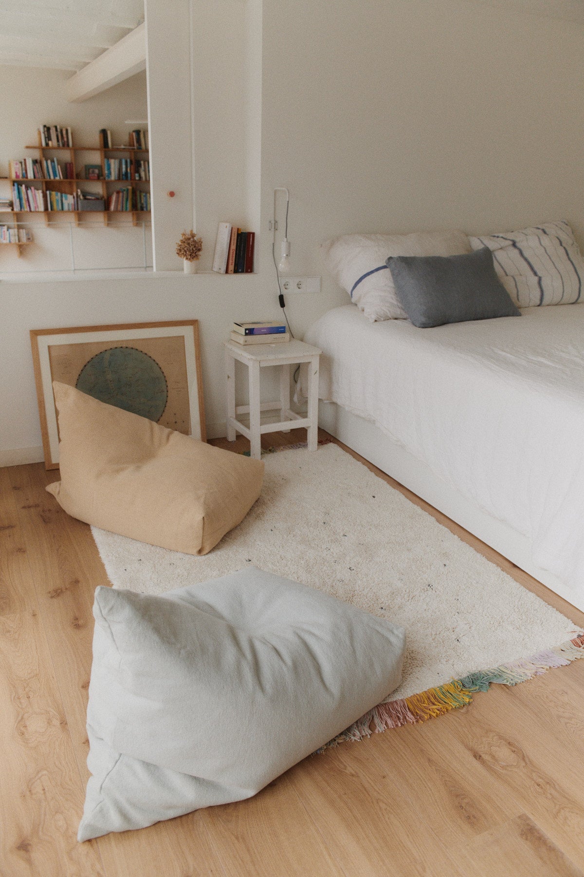 Lorena Canals Pouf CLEO blue Sage | 85x55cm - Sir Henrys