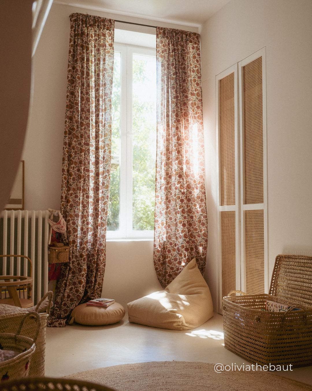 Lorena Canals Pouf CLEO Light Honey | 85x55cm - Sir Henrys