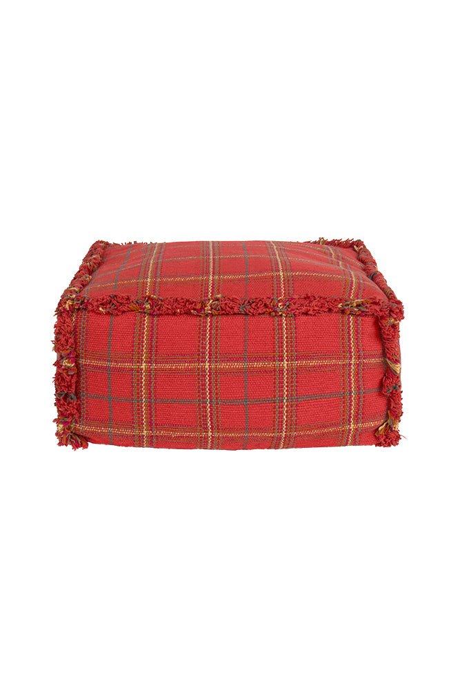 Lorena Canals Pouf HANDLOOM Mapple Rot | 40x40cm - Sir Henrys