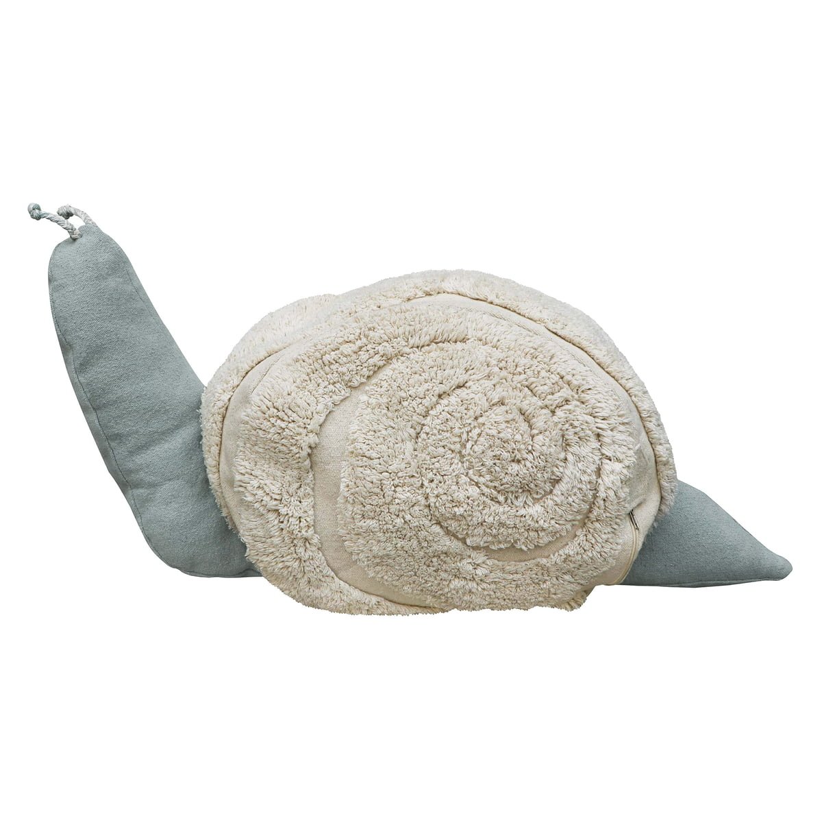 Lorena Canals Pouf MR.SNAIL vintage blau | 95x45cm - Sir Henrys