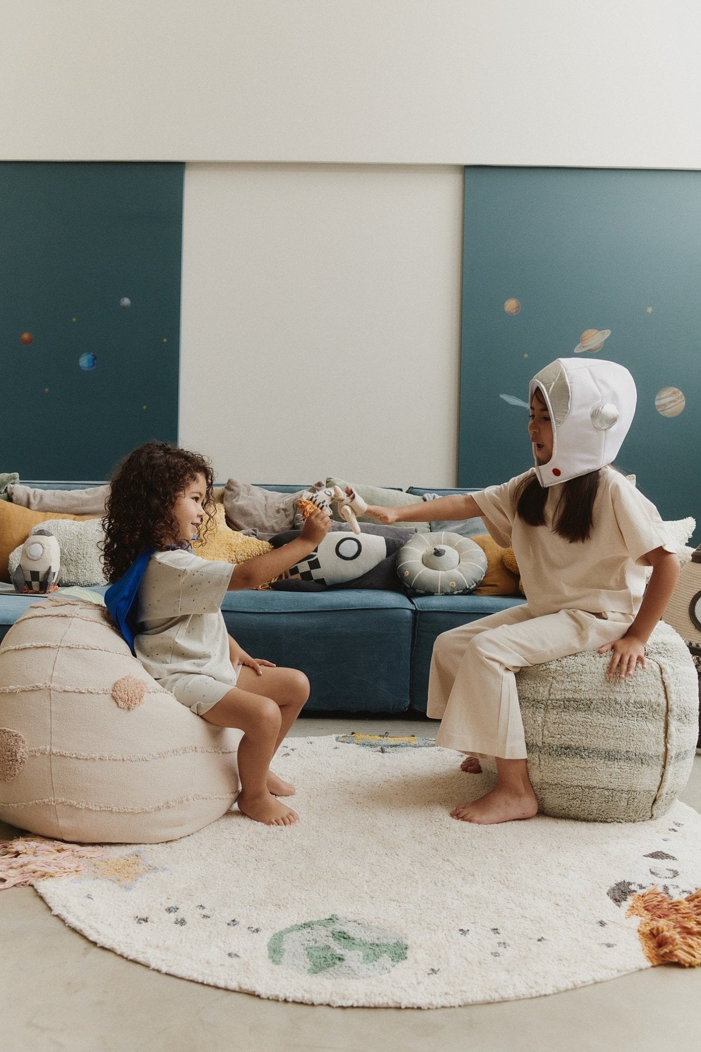 Lorena Canals Pouf NEPTUN | 45x45cm - Sir Henrys