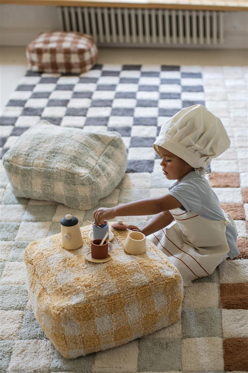 Lorena Canals Pouf VICHY Honig | 20x40cm - Sir Henrys