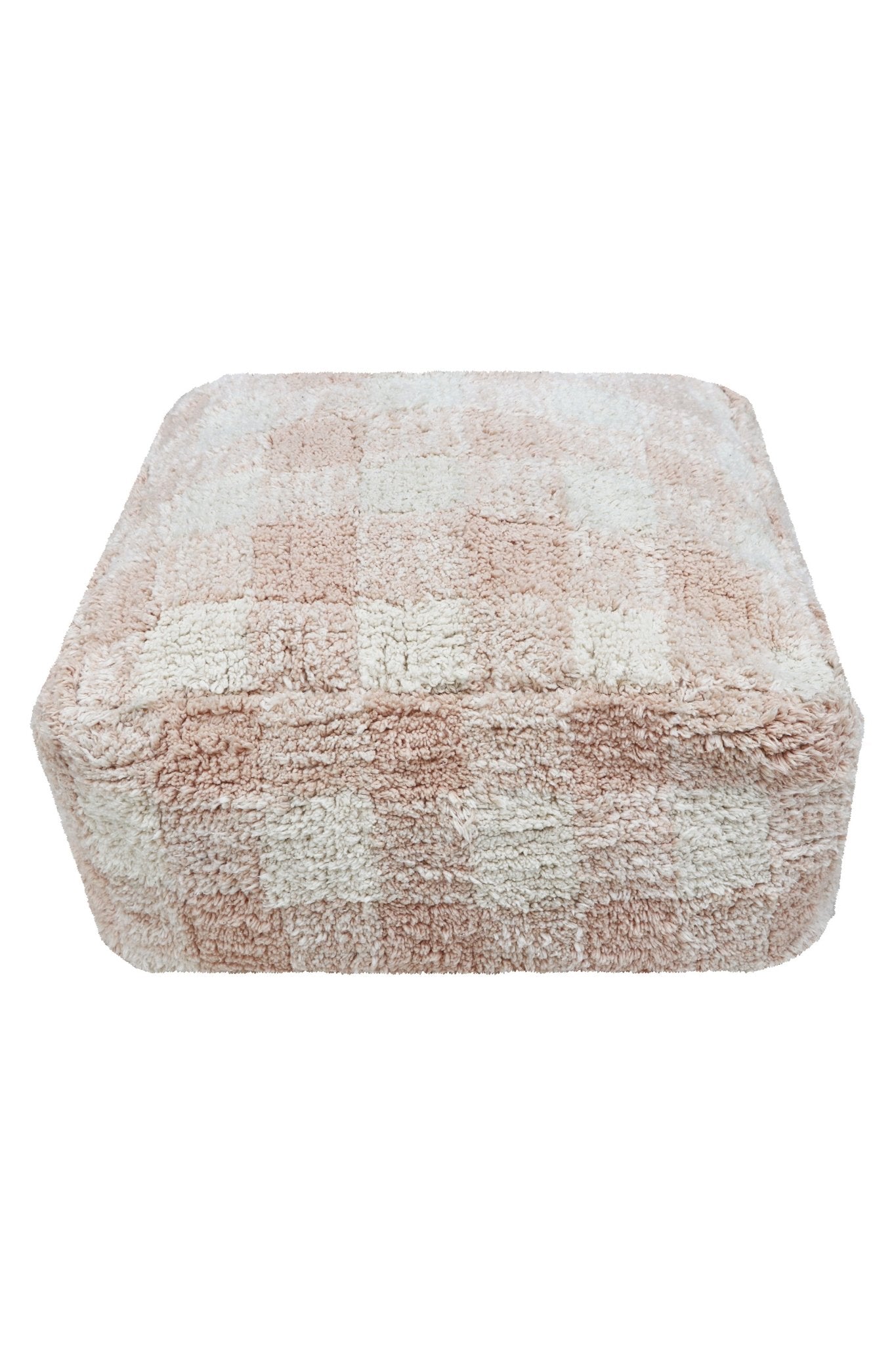Lorena Canals Pouf VICHY Rose | 20x40cm - Sir Henrys