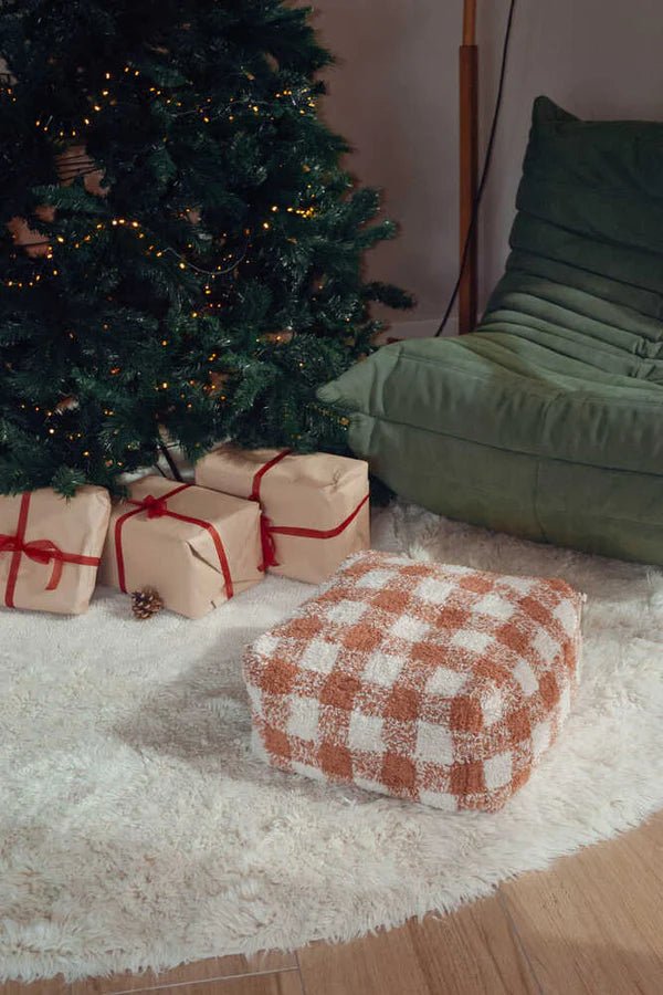Lorena Canals Pouf VICHY Toffee | 20x40cm - Sir Henrys