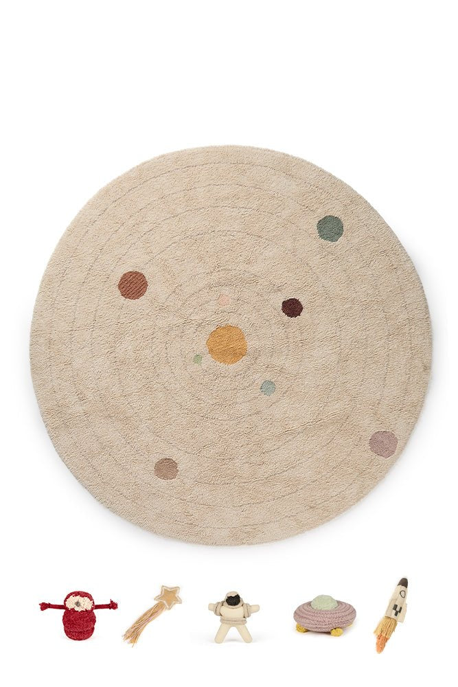 Lorena Canals waschbarer Spielteppich SOLAR SYSTEM | 150x150cm - Sir Henrys
