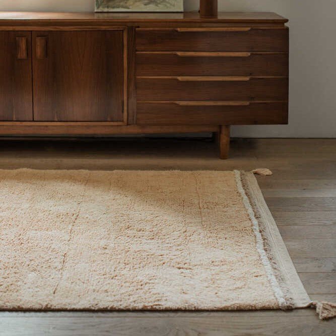 Lorena Canals waschbarer Teppich BLOOM gold | 200x140cm - Sir Henrys