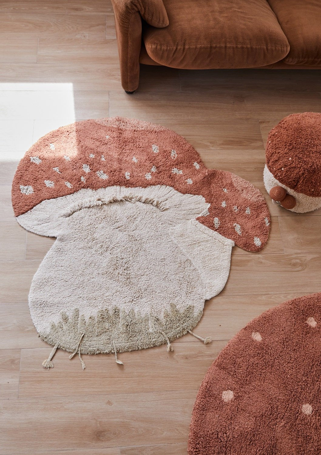 Lorena Canals waschbarer Teppich BOLETUS | 120x120cm - Sir Henrys