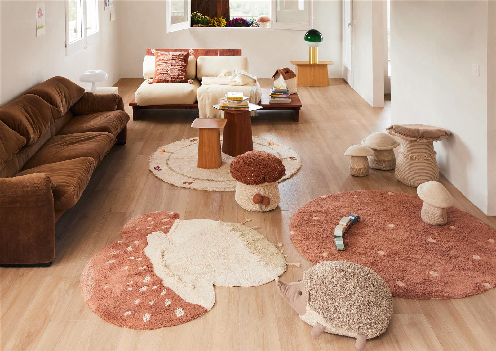 Lorena Canals waschbarer Teppich BOLETUS | 120x120cm - Sir Henrys