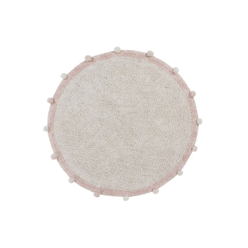 Lorena Canals waschbarer Teppich BUBBLY vintage natur | 120x120cm - Sir Henrys