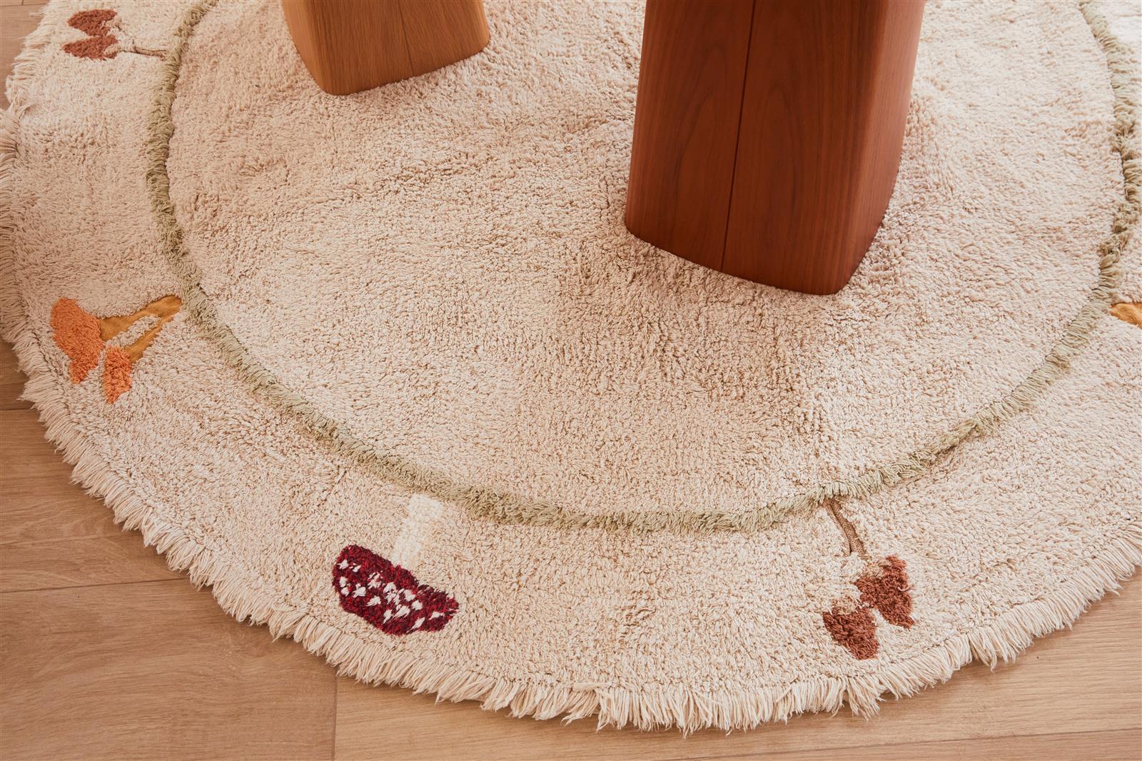 Lorena Canals waschbarer Teppich CHANTERELLE | 140x140cm - Sir Henrys