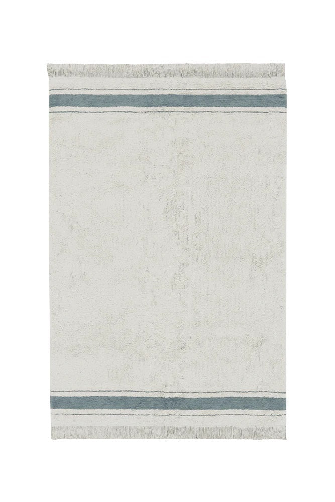 Lorena Canals waschbarer Teppich GASTRO vintage blau | 130x90cm - Sir Henrys