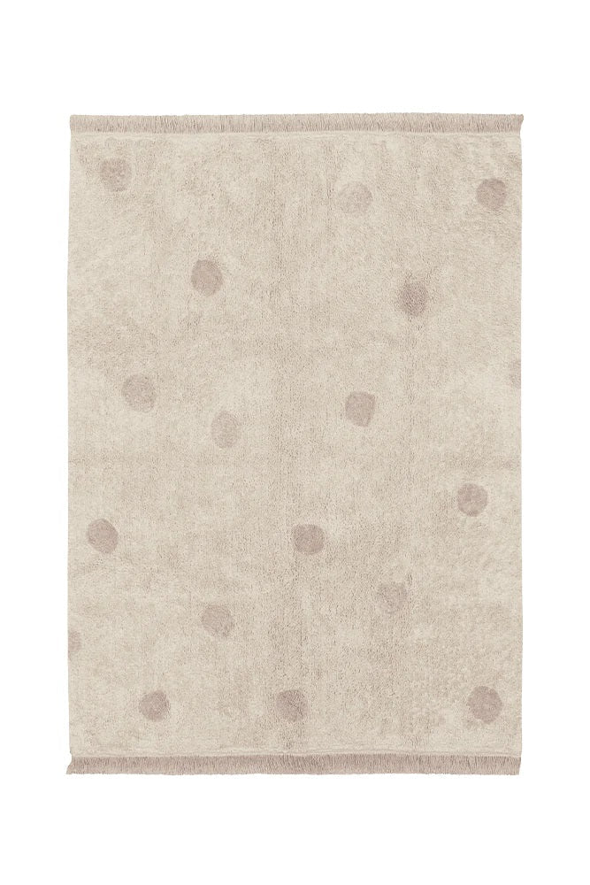 Lorena Canals waschbarer Teppich HIPPY DOTS vintage nude | 160x120cm - Sir Henrys
