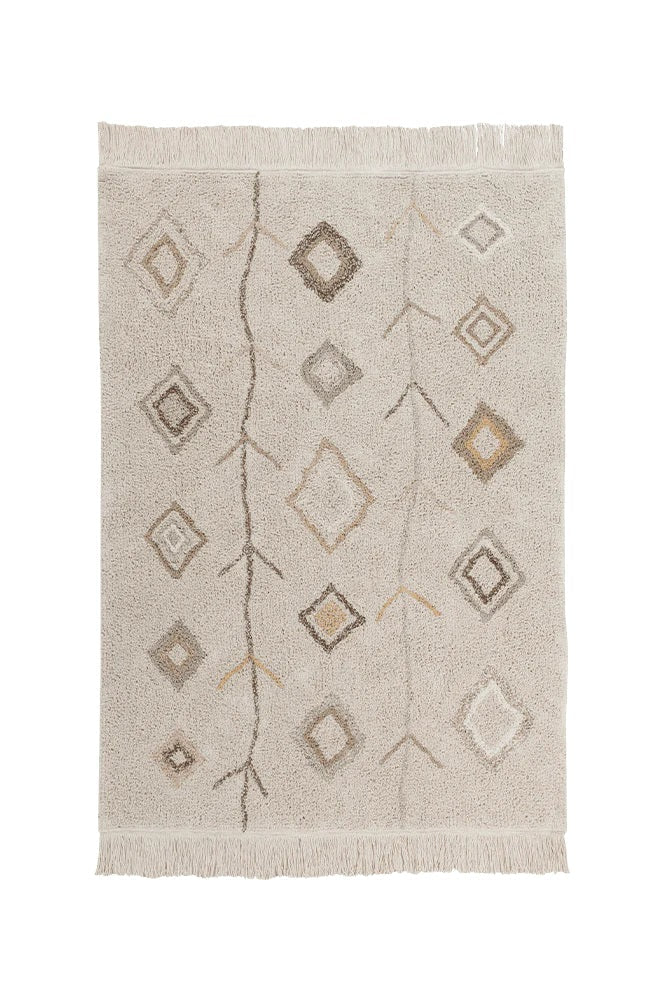 Lorena Canals waschbarer Teppich KAAROL natur | 200x140cm | 200x140x0cm - Sir Henrys