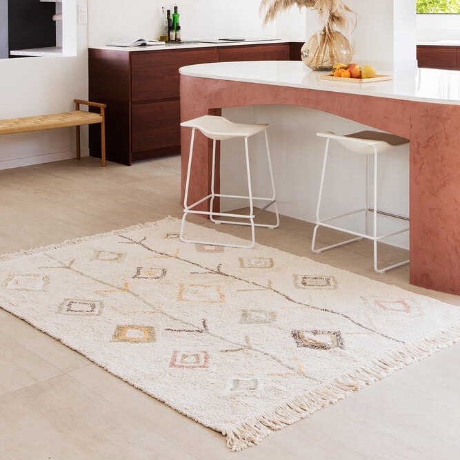 Lorena Canals waschbarer Teppich KAAROL natur | 200x140cm | 200x140x0cm - Sir Henrys