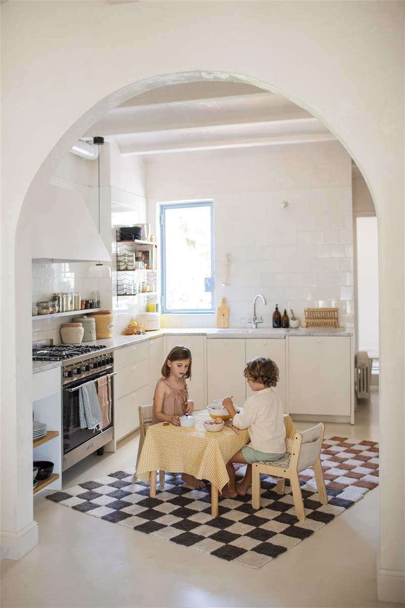 Lorena Canals Waschbarer Teppich KITCHEN TILES Dark Grey | 130x90cm - Sir Henrys