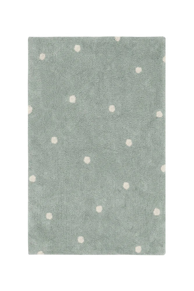 Lorena Canals waschbarer Teppich MINI DOT blauer Salbei | 150x100cm - Sir Henrys