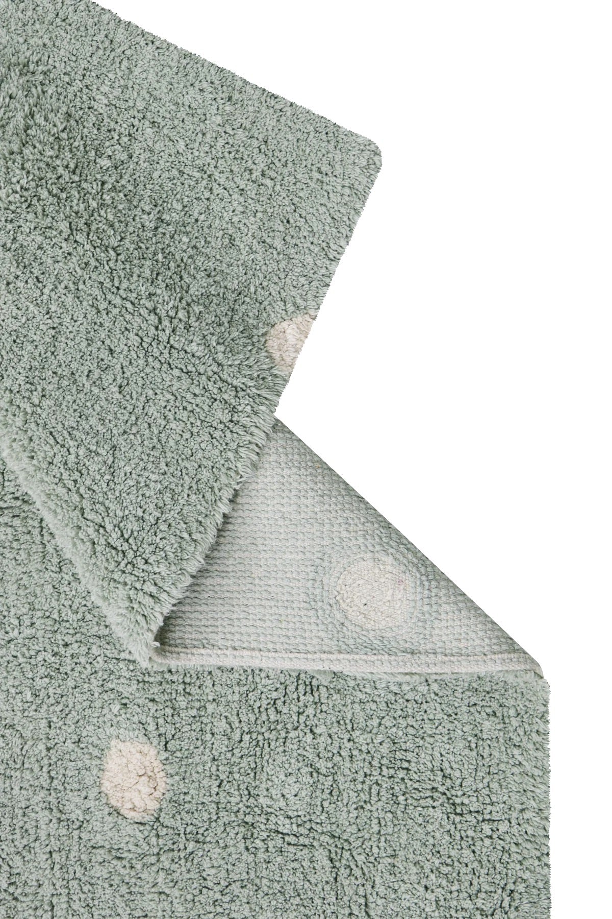 Lorena Canals waschbarer Teppich MINI DOT blauer Salbei | 150x100cm - Sir Henrys