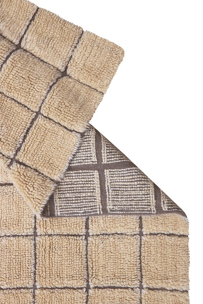 Lorena Canals waschbarer Teppich MOSAIC bernstein | 80x230cm - Sir Henrys