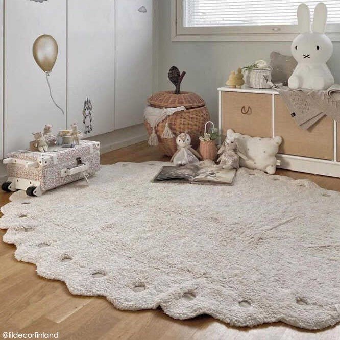 Lorena Canals waschbarer Teppich PINECONE ivory weiß | 180x130cm - Sir Henrys