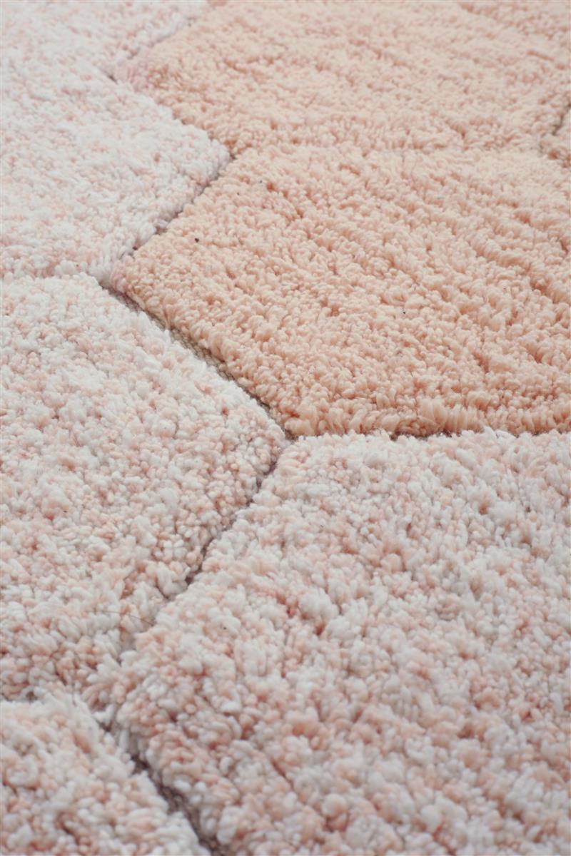 Lorena Canals waschbarer Teppich ROUND HONEYCOMB Rose | 140x140cm - Sir Henrys
