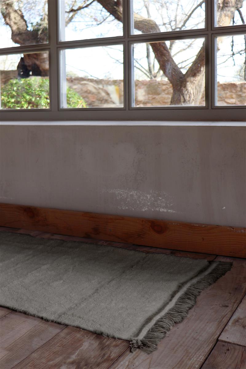 Lorena Canals waschbarer Teppich STEPPE grau | 80x230cm - Sir Henrys
