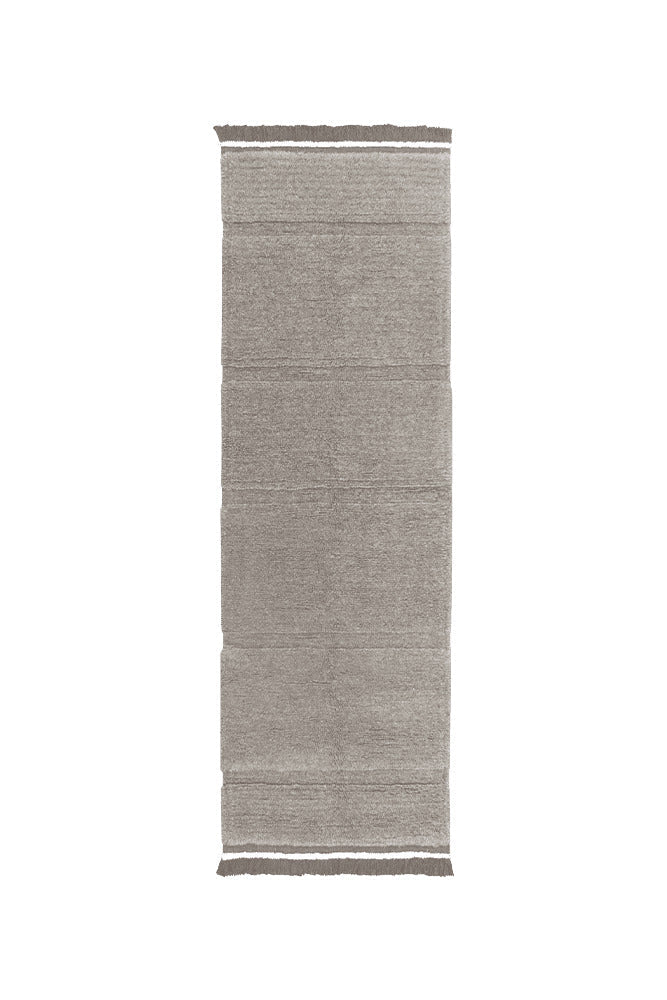 Lorena Canals waschbarer Teppich STEPPE grau | 80x230cm - Sir Henrys