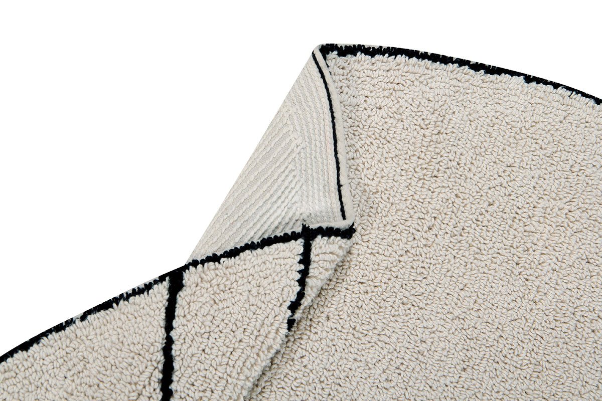 Lorena Canals waschbarer Teppich TRACE beige | 160x160cm - Sir Henrys