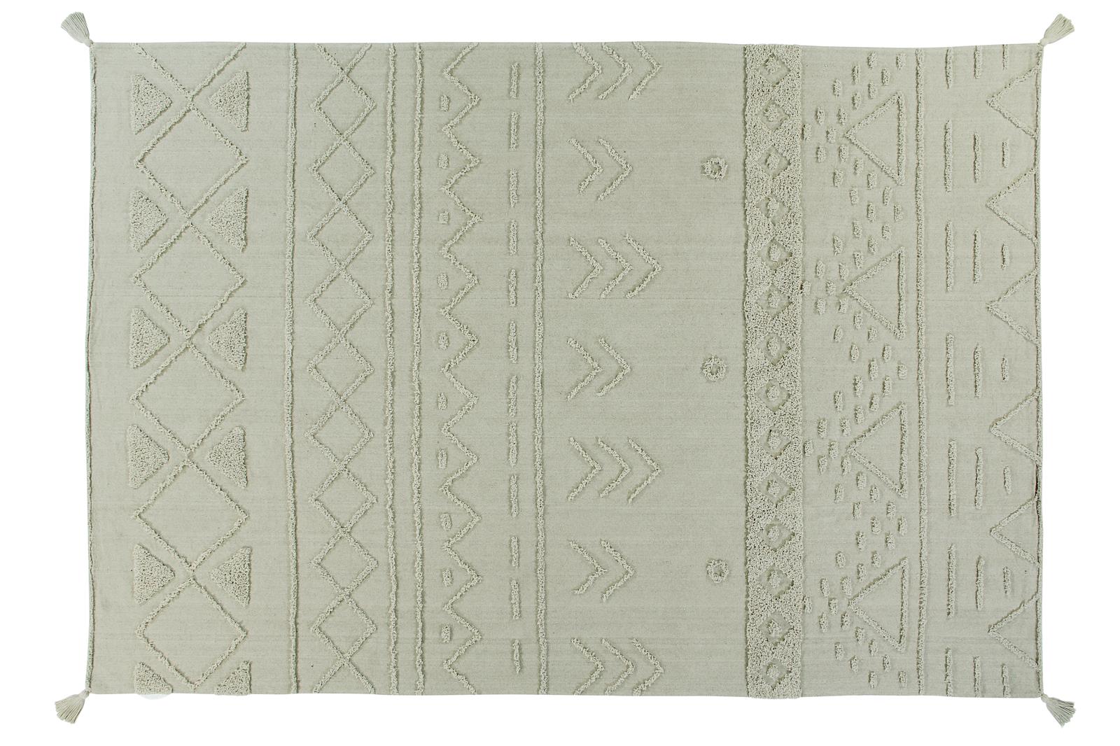 Lorena Canals waschbarer Teppich TRIBU oliv | 240x170 cm - Sir Henrys