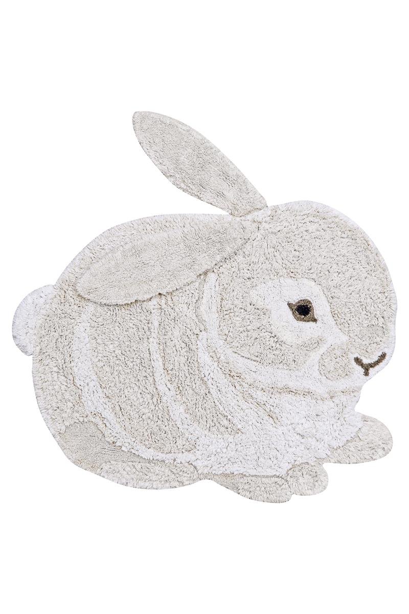 Lorena Canals waschbarer Tierteppich HASE | 130x135cm - Sir Henrys