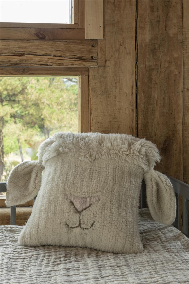 Lorena Canals Wollkissen PINK NOSE SHEEP | 35x35cm - Sir Henrys