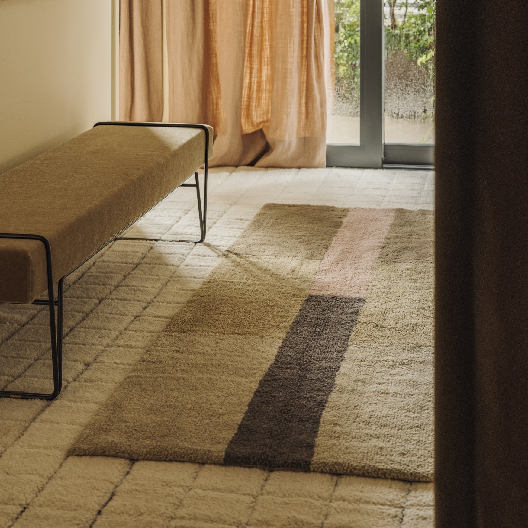 Lorena Canals Wollläufer Teppich CHROMA rosa | 80x230cm - Sir Henrys