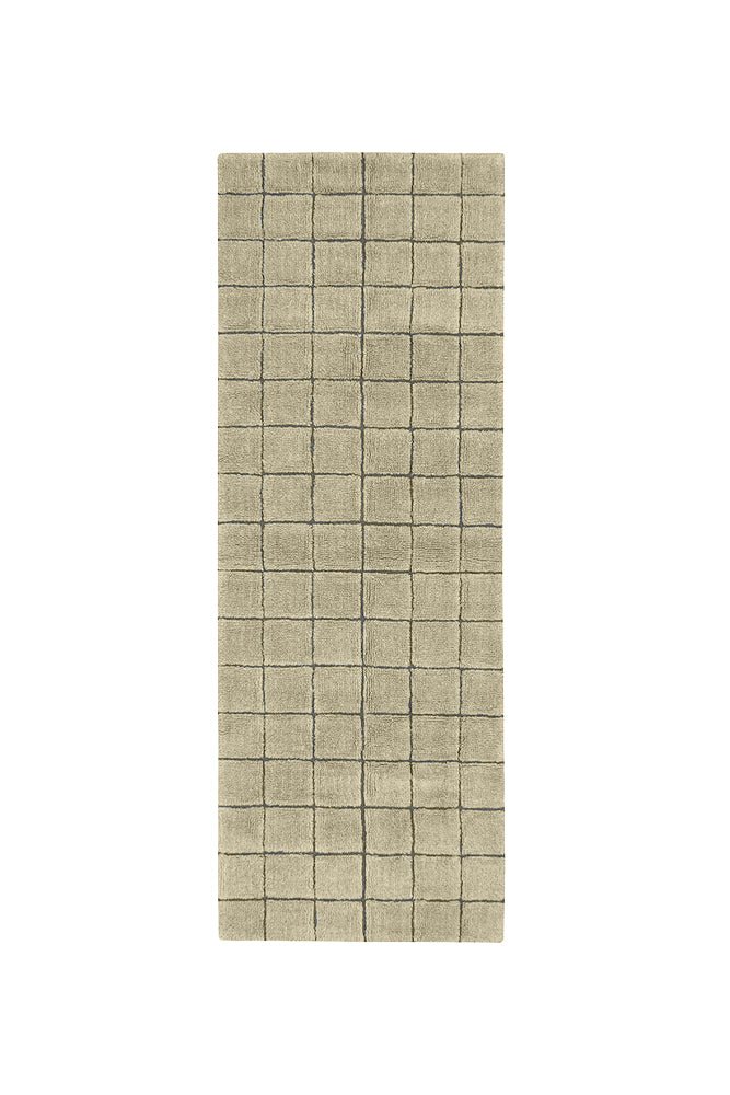 Lorena Canals Wollteppich RUNNER MOSAIC Moss | 230x80cm - Sir Henrys