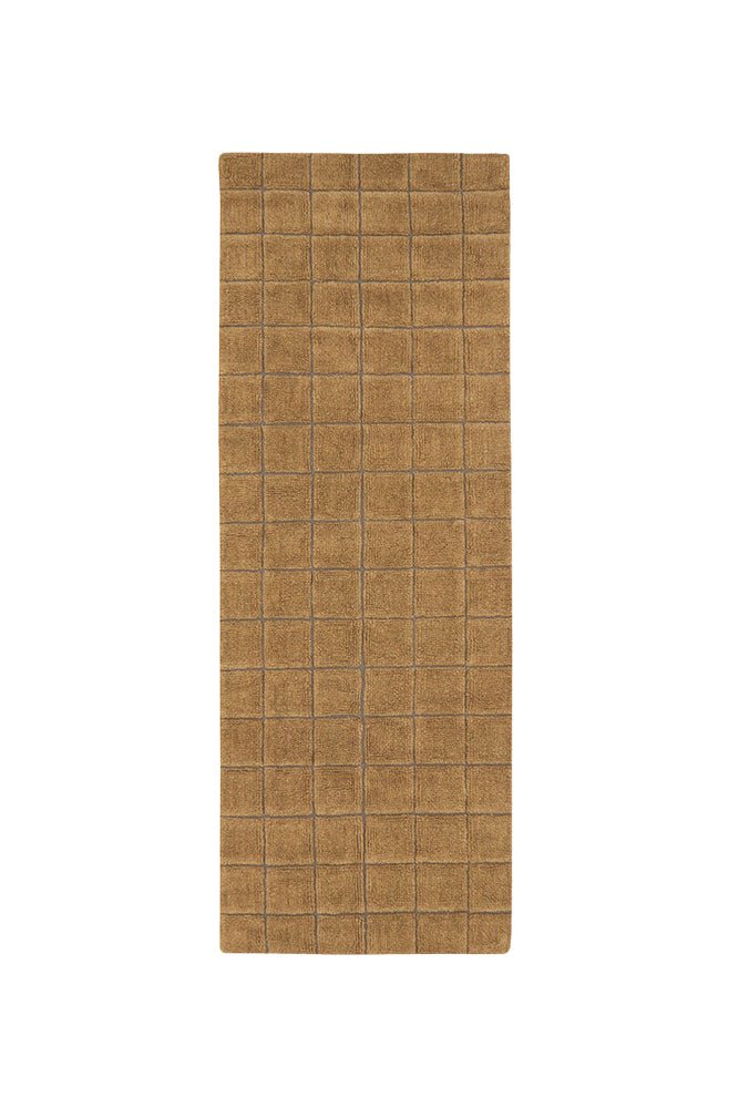 Lorena Canals Wollteppich RUNNER MOSAIC Ochre | 230x80cm - Sir Henrys