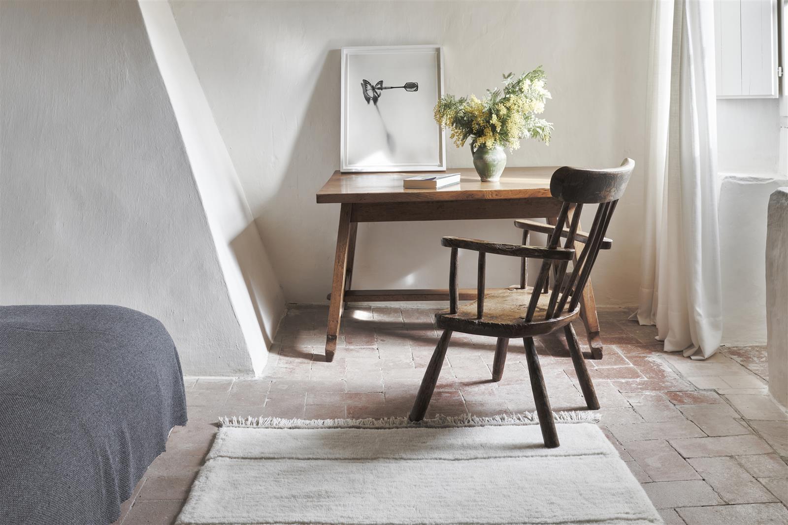 Lorena Canals Wollteppich STEPPE weiß | 140x80cm - Sir Henrys