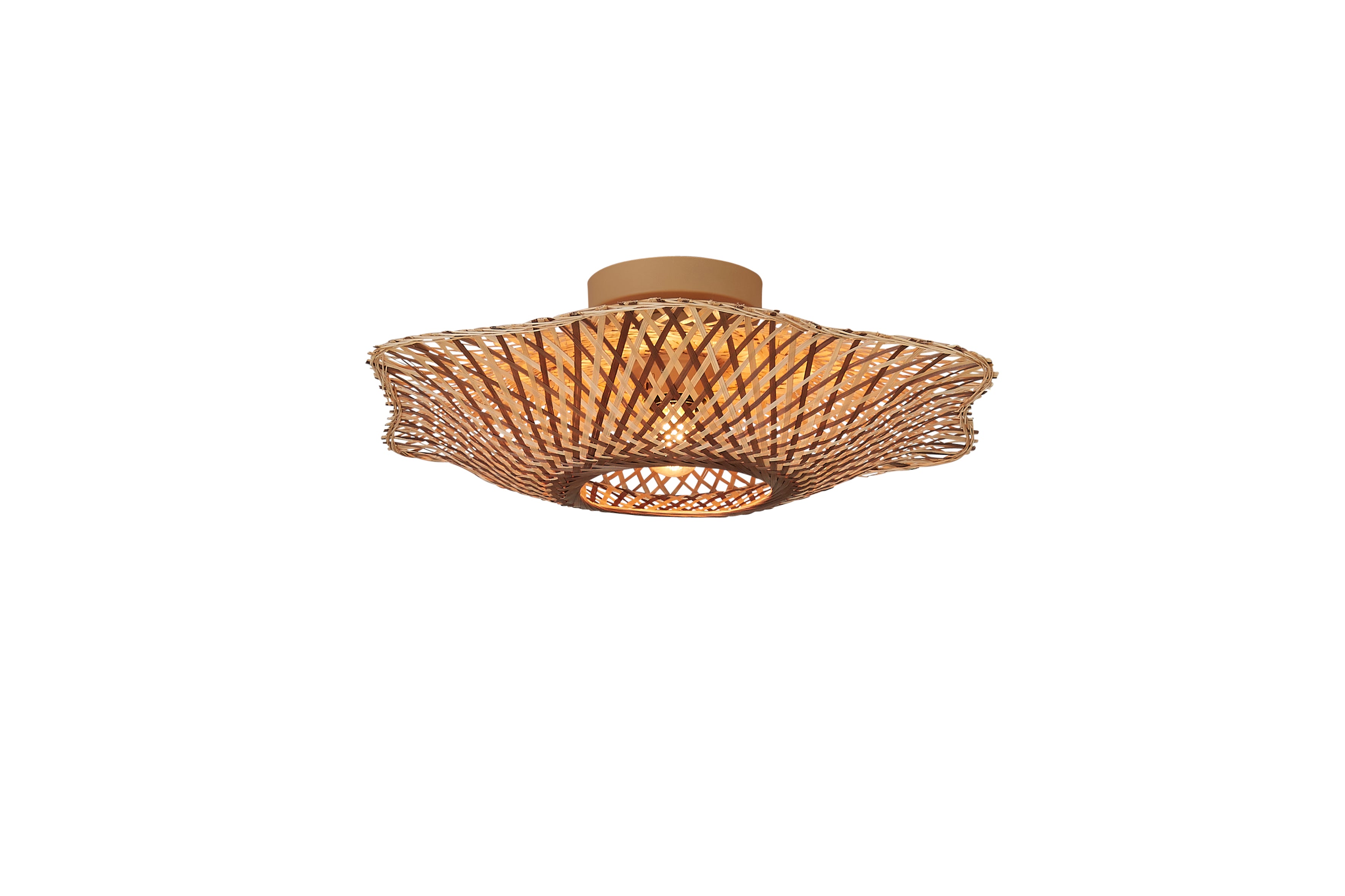 Good&Mojo Deckenlampe MADURA natur/braun | 13x44x13cm