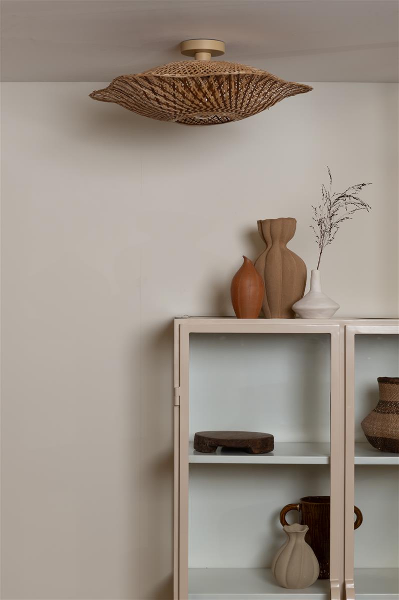 Good&Mojo Deckenlampe MADURA natur braun | 17x60x17cm