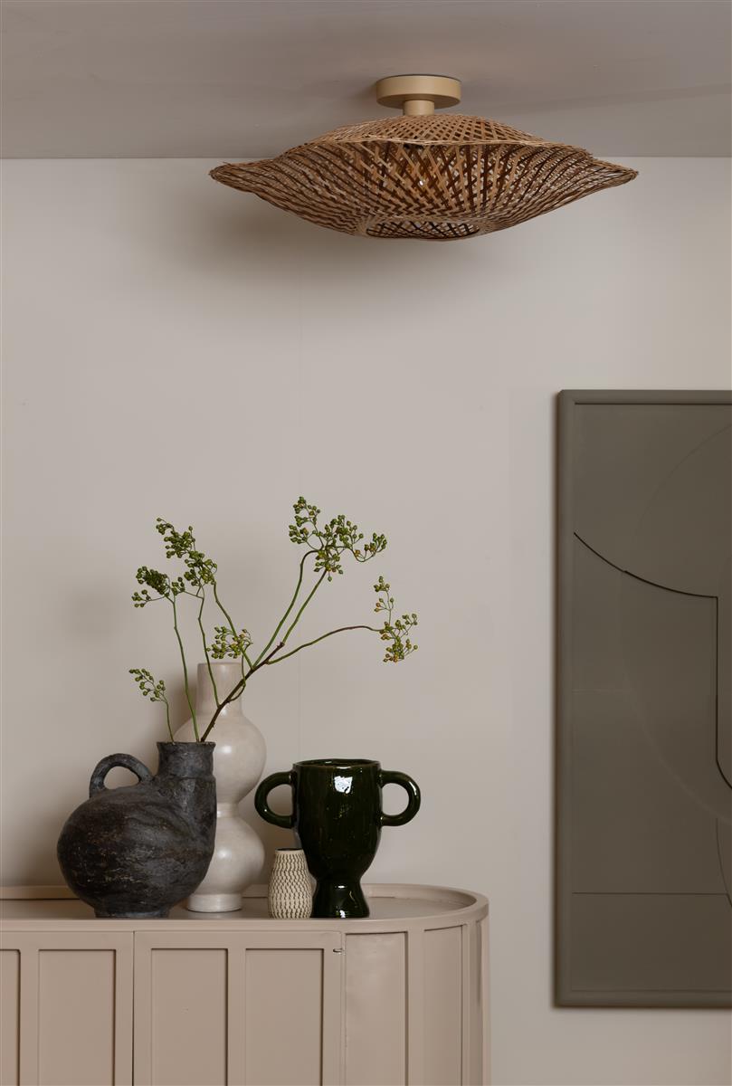 Good&Mojo Deckenlampe MADURA natur braun | 17x60x17cm