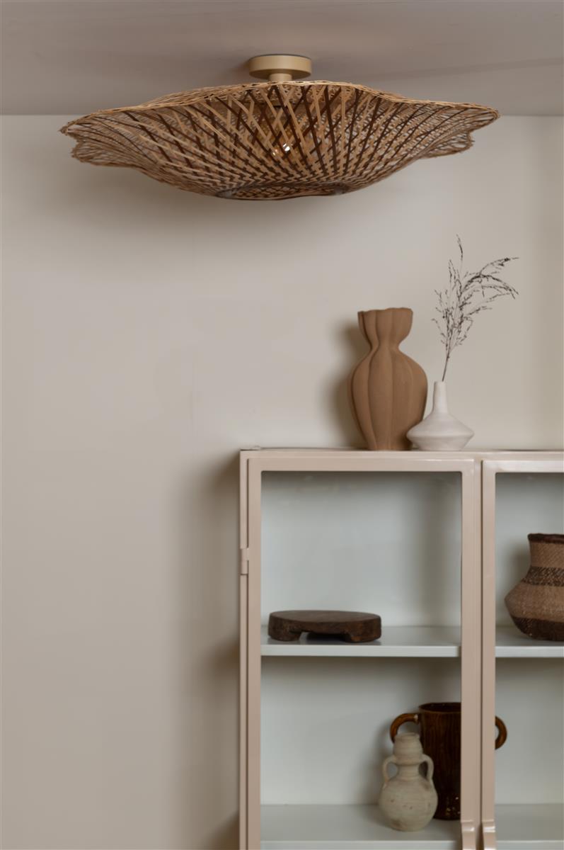Good&Mojo Deckenlampe MADURA natur braun | 22x87x22cm