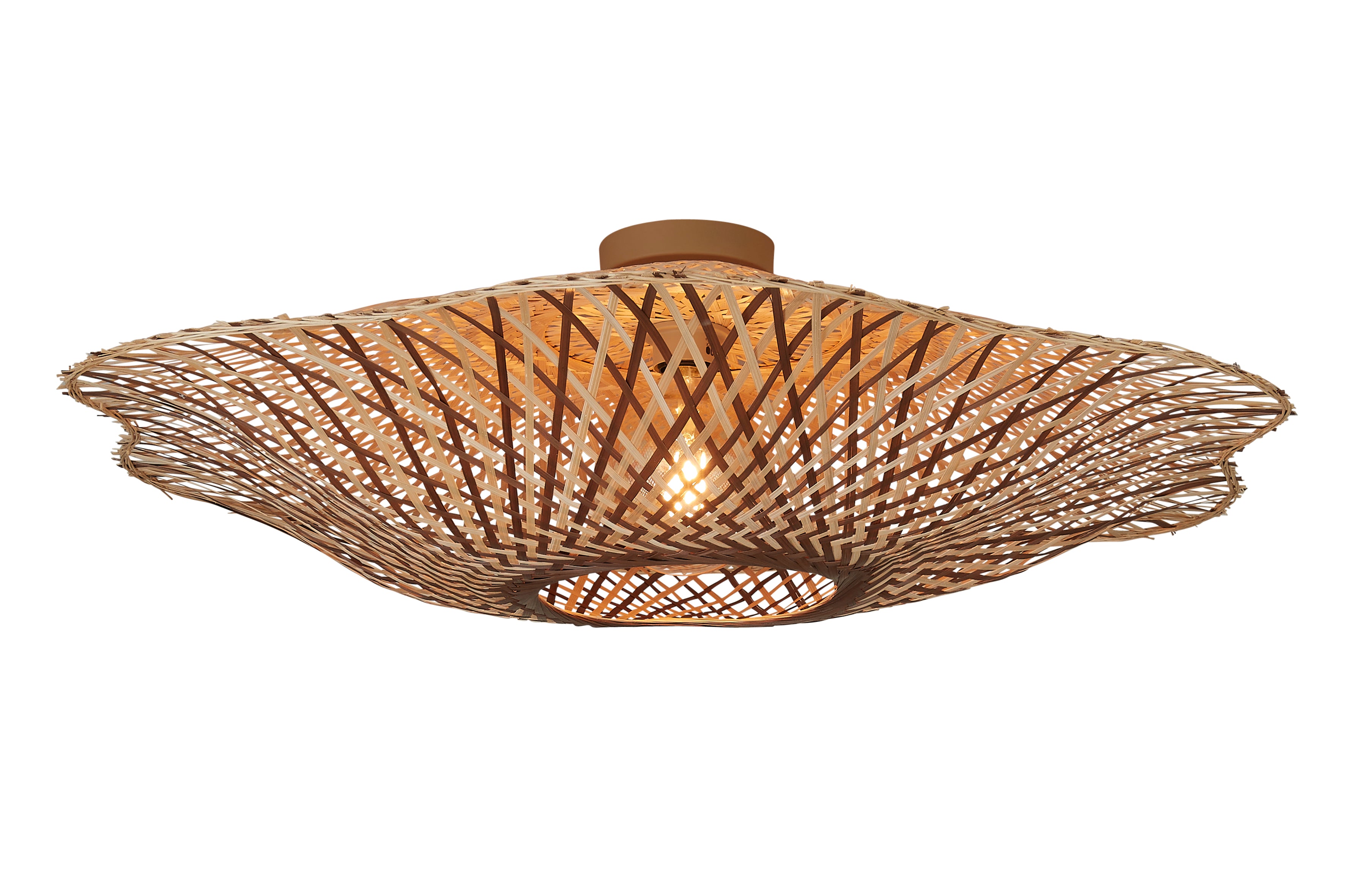 Good&Mojo Deckenlampe MADURA natur braun | 22x87x22cm