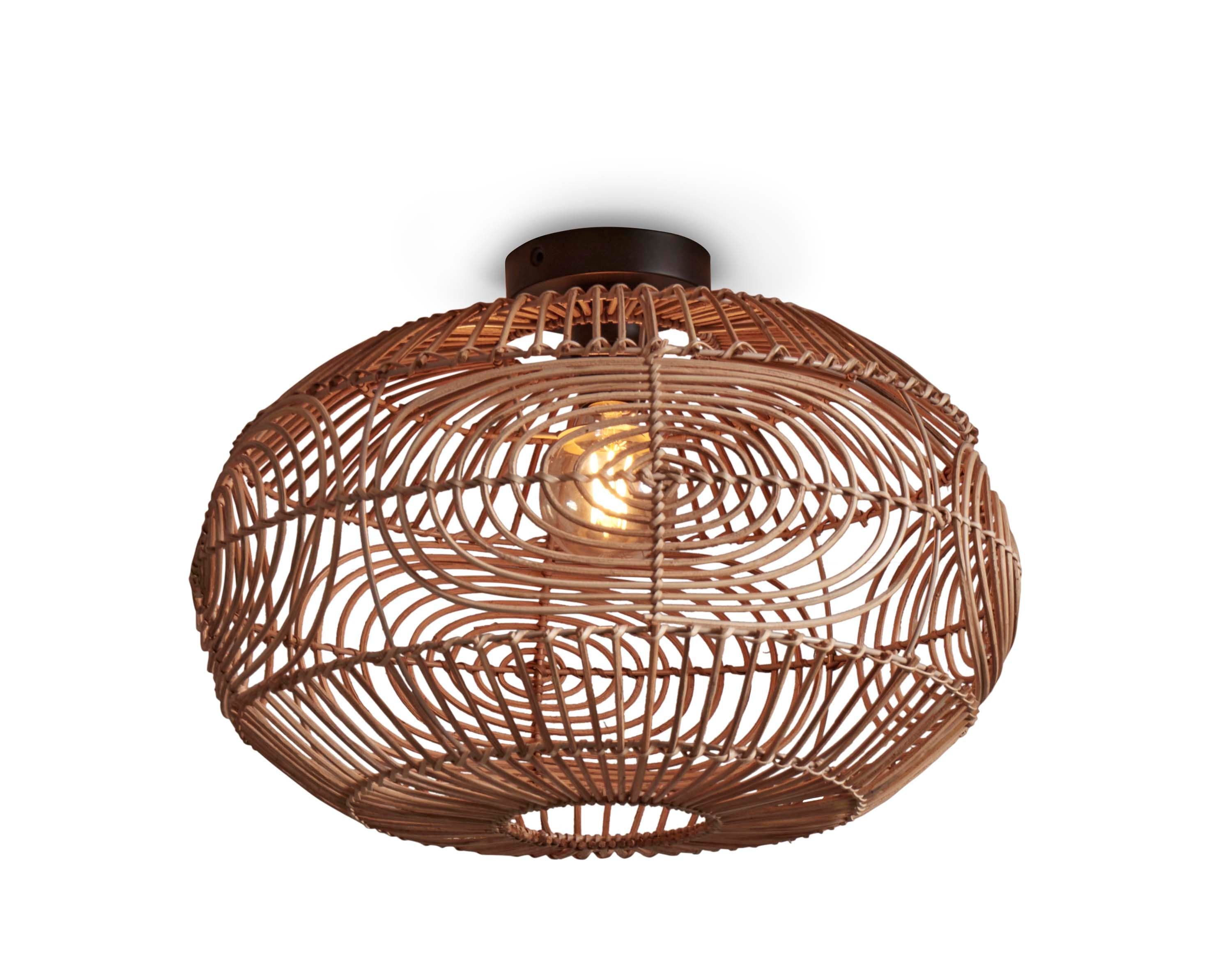 Good&Mojo Deckenlampe MADEIRA braun | 48x48x30cm