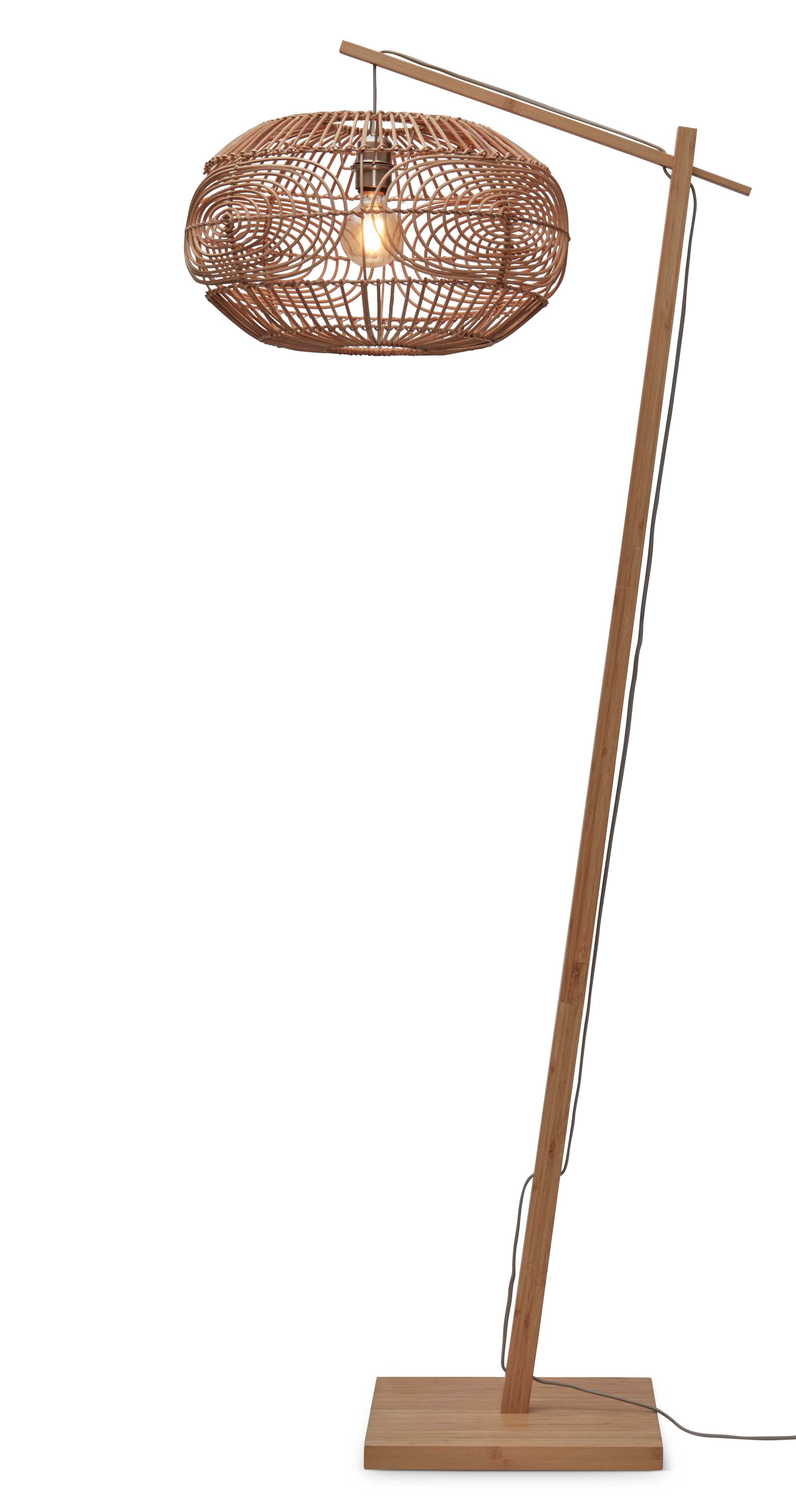 Good&Mojo Stehlampe MADEIRA braun | 74x48x176cm