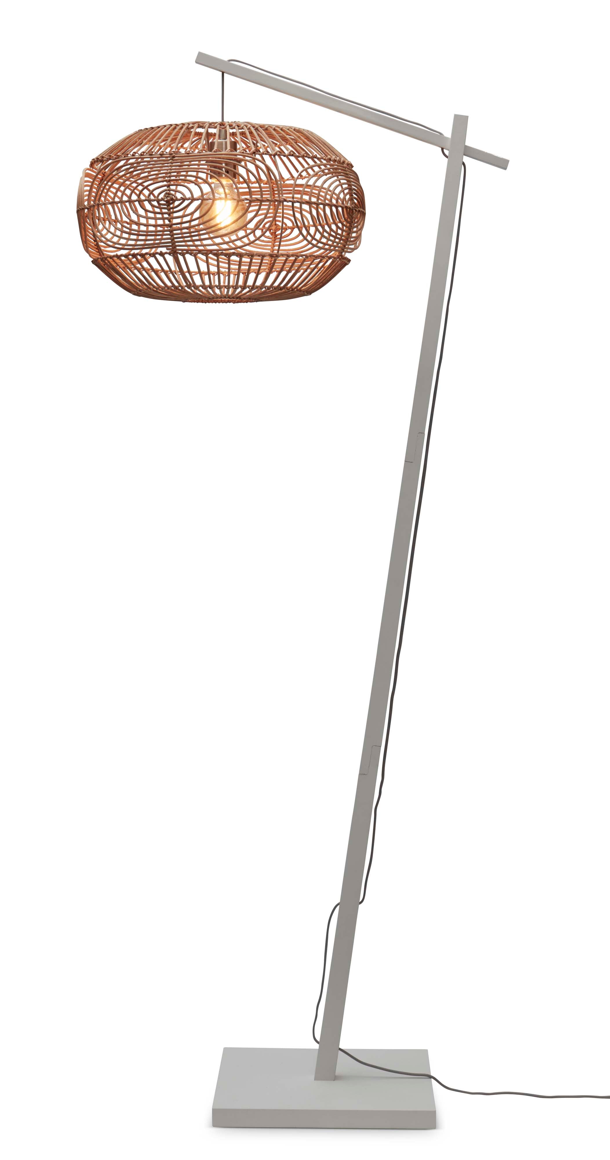 Good&Mojo Stehlampe MADEIRA braun | 74x48x176cm