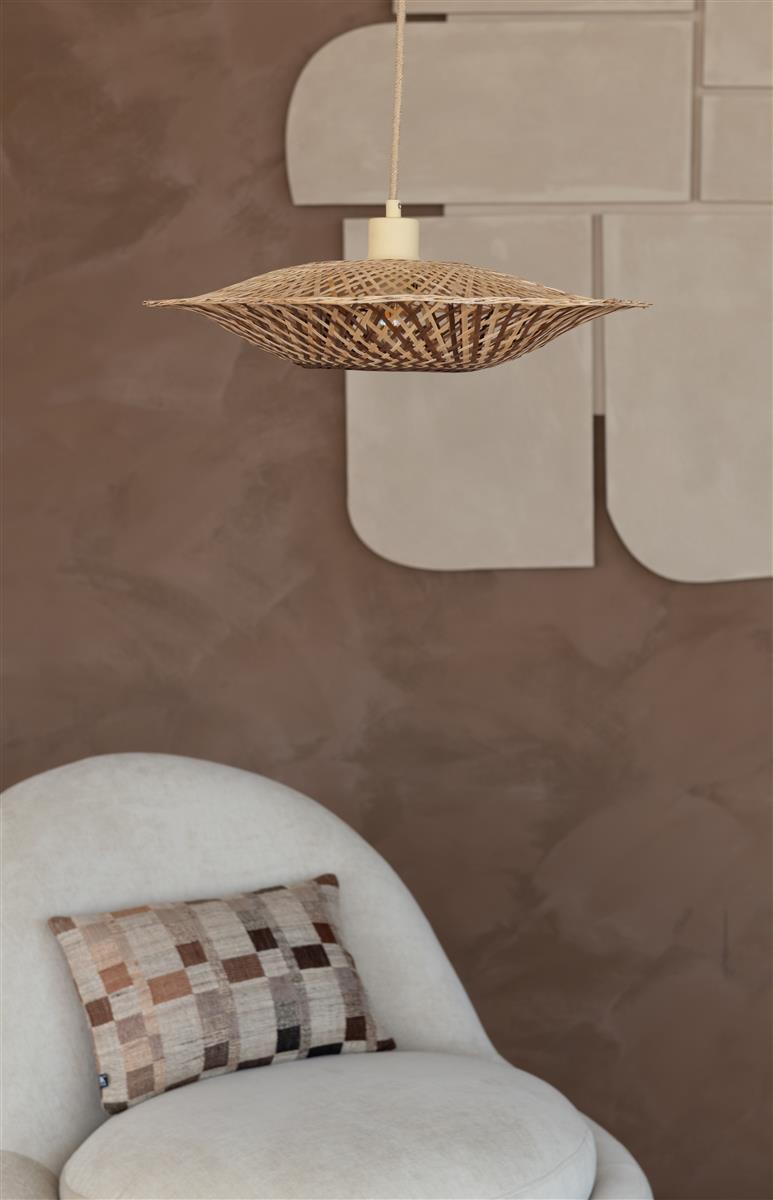 Good&Mojo Hängelampe MADURA natur/braun | 215x44x13cm