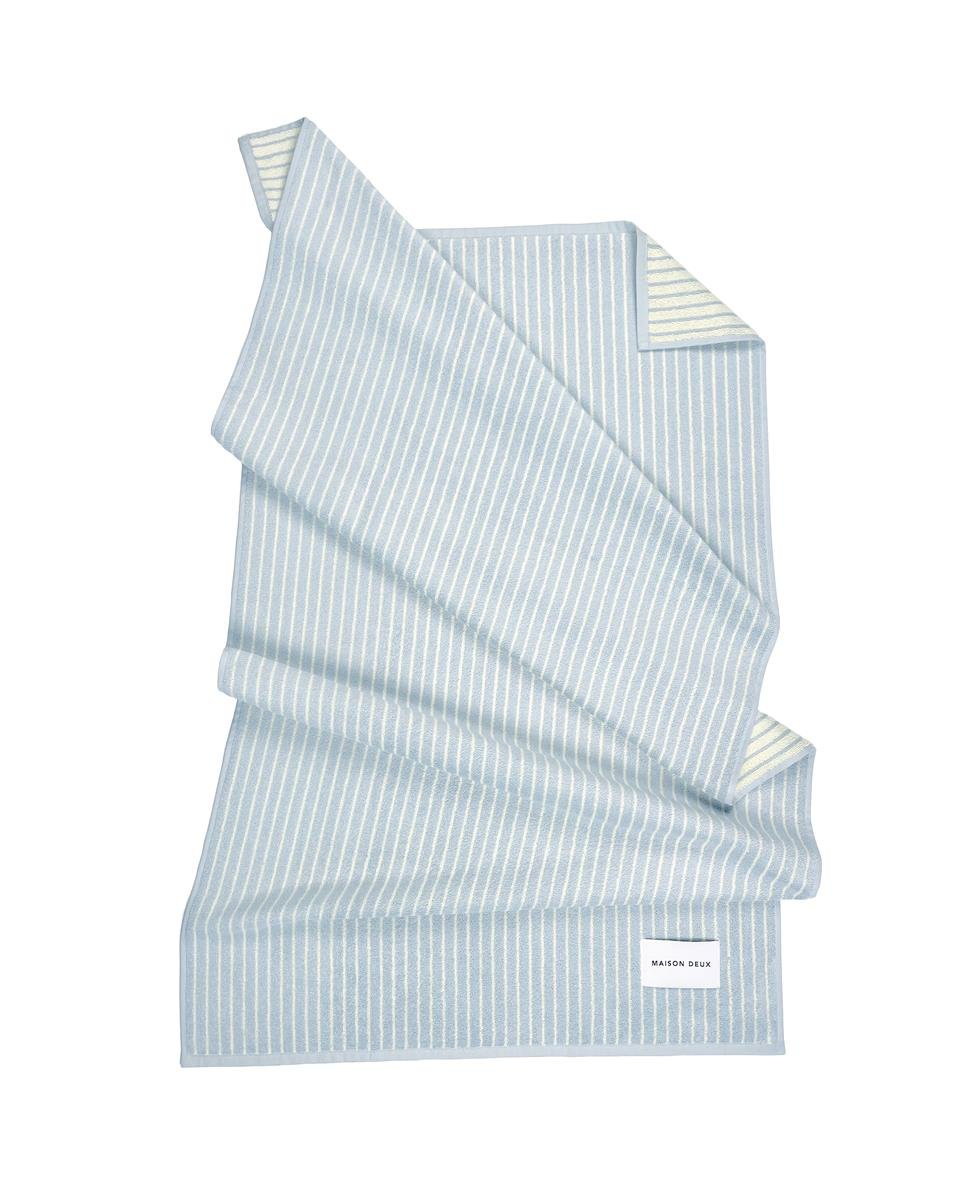 Maison Deux Badetuch STRIPES COLOR Blue Butter Yellow | 140x70cm - Sir Henrys