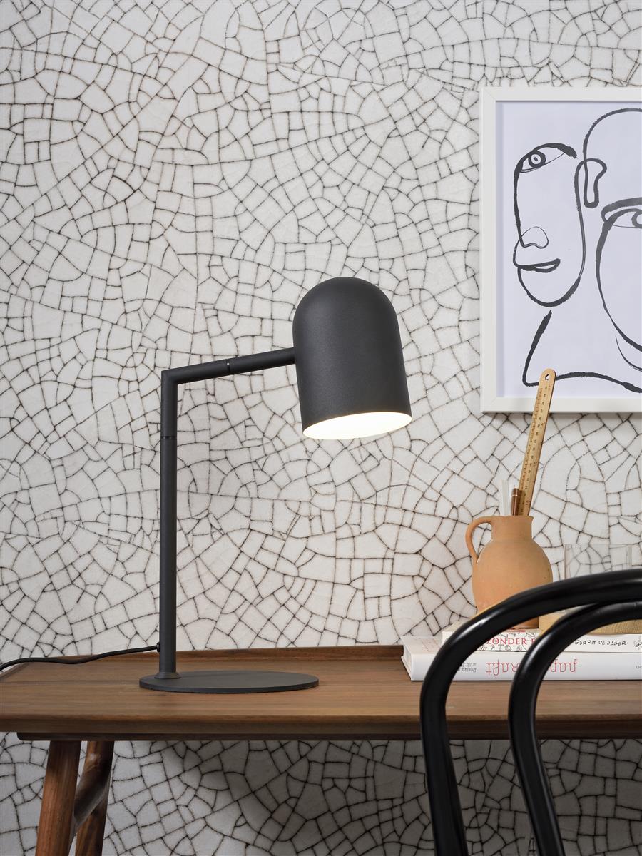 It's about RoMi Tischlampe MARSEILLE schwarz | 30x20x45cm