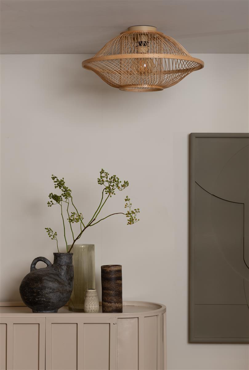 Good&Mojo Deckenlampe MAUI natur | 25x50x25cm