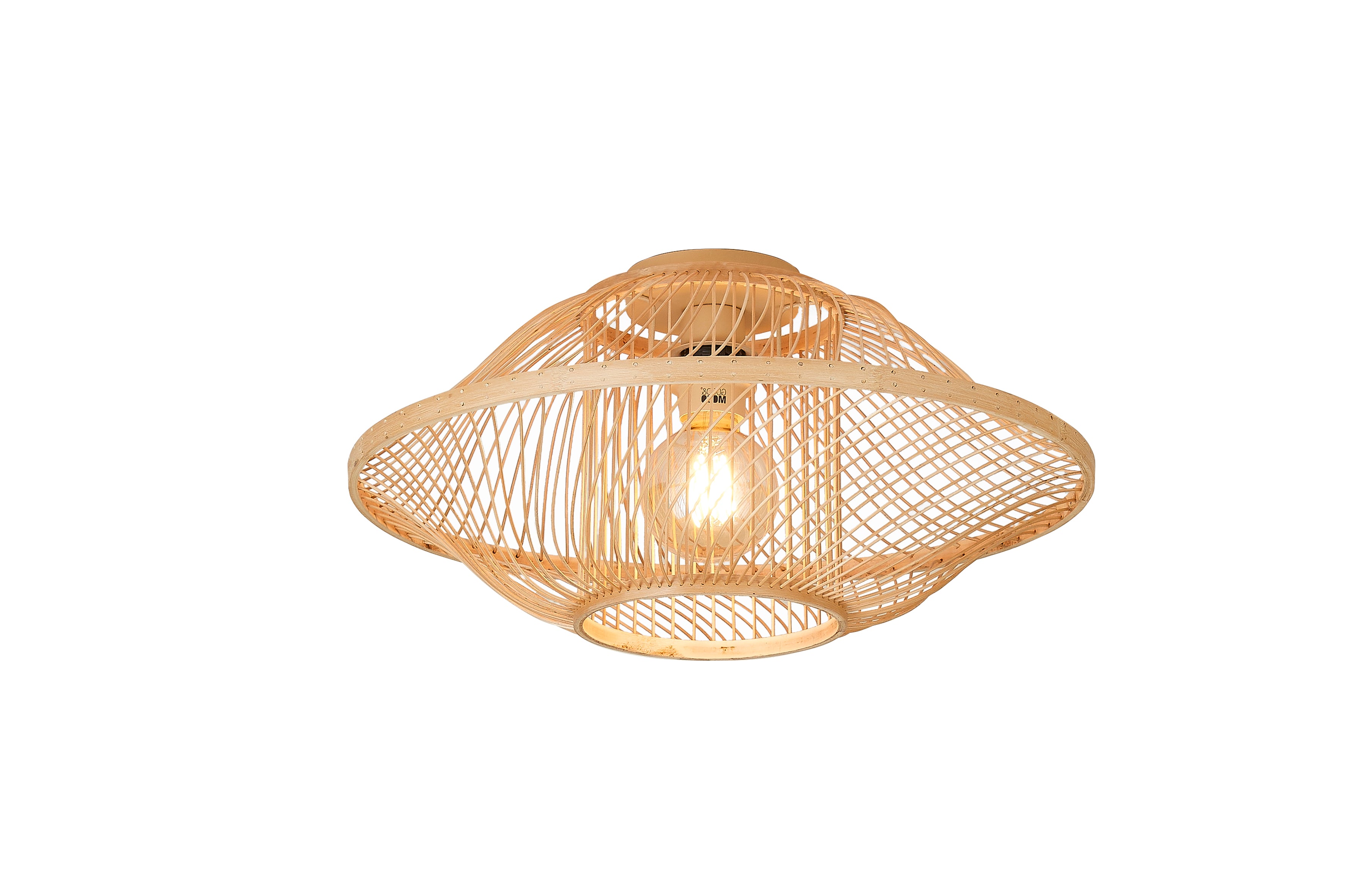 Good&Mojo Deckenlampe MAUI natur | 25x50x25cm