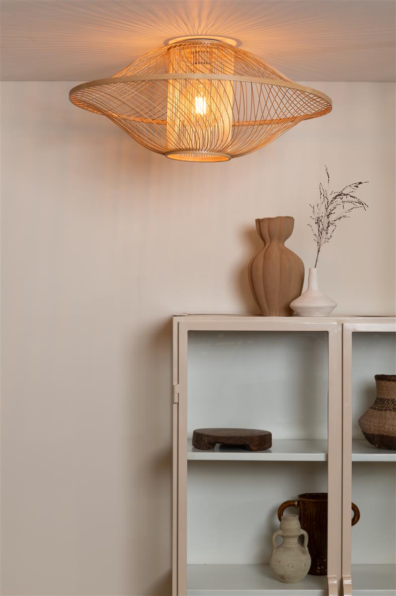 Good&Mojo Deckenlampe MAUI natur | 32x70x32cm