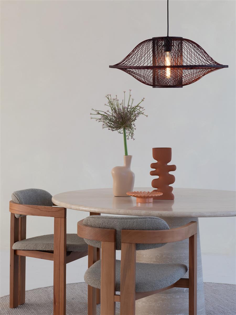 Good&Mojo Hängelampe MAUI tiefweinrot | 233x70x30/233cm