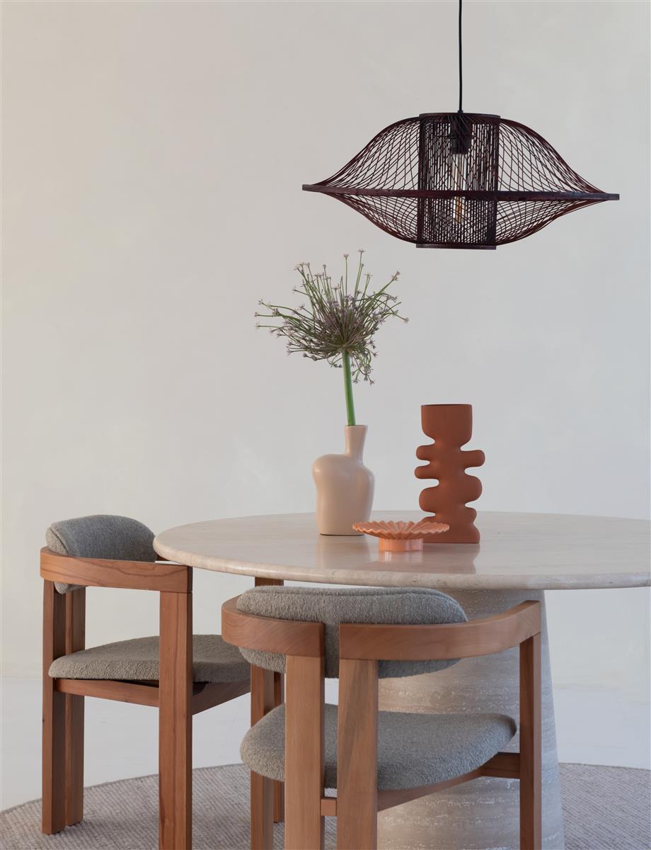 Good&Mojo Hängelampe MAUI tiefweinrot | 233x70x30/233cm